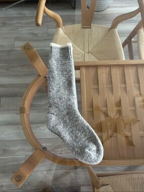 NWT Wool Cozy Gray Knit Crew Socks - Women